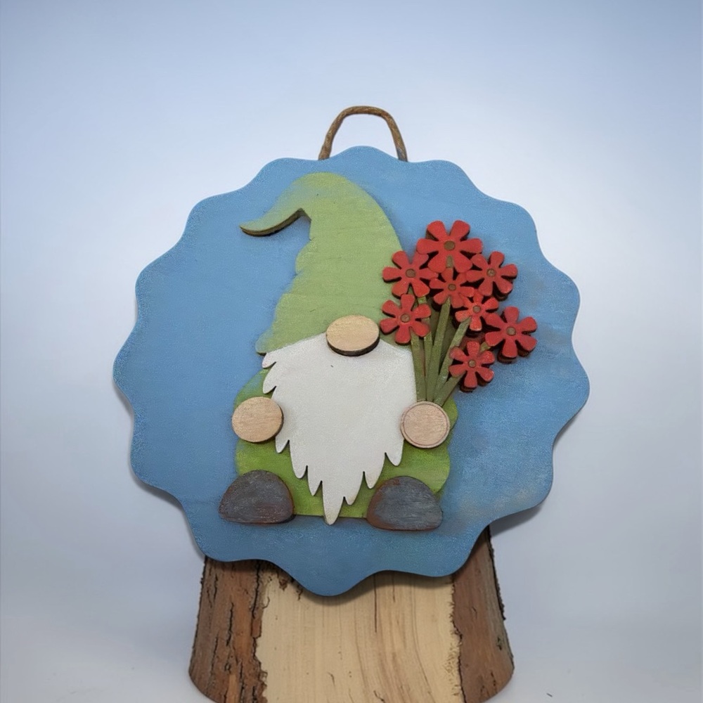Wooden Gnome Wall Hangings select 1